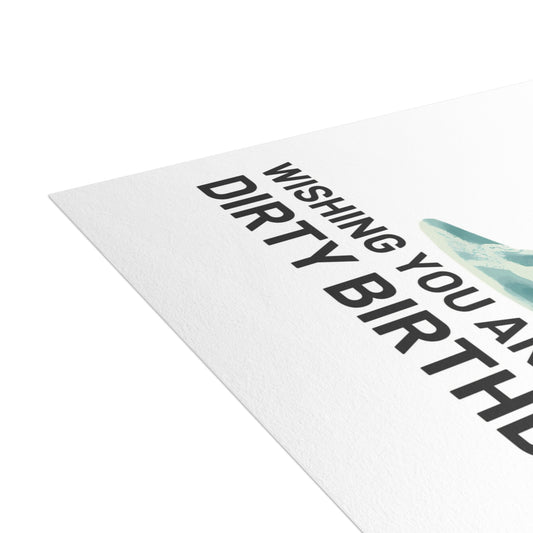 Wishing You an Extra Dirty Birthday | Martini-themed Greeting Card