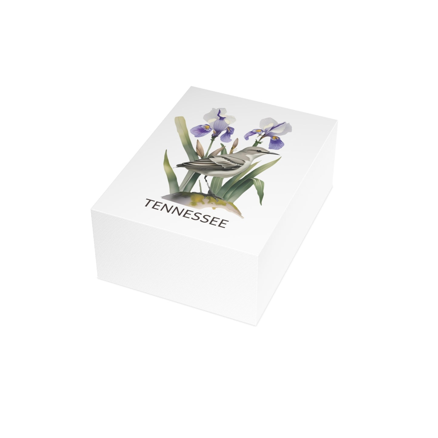 Tennessee | Mockingbird & Purple Iris | Home State Greeting Card