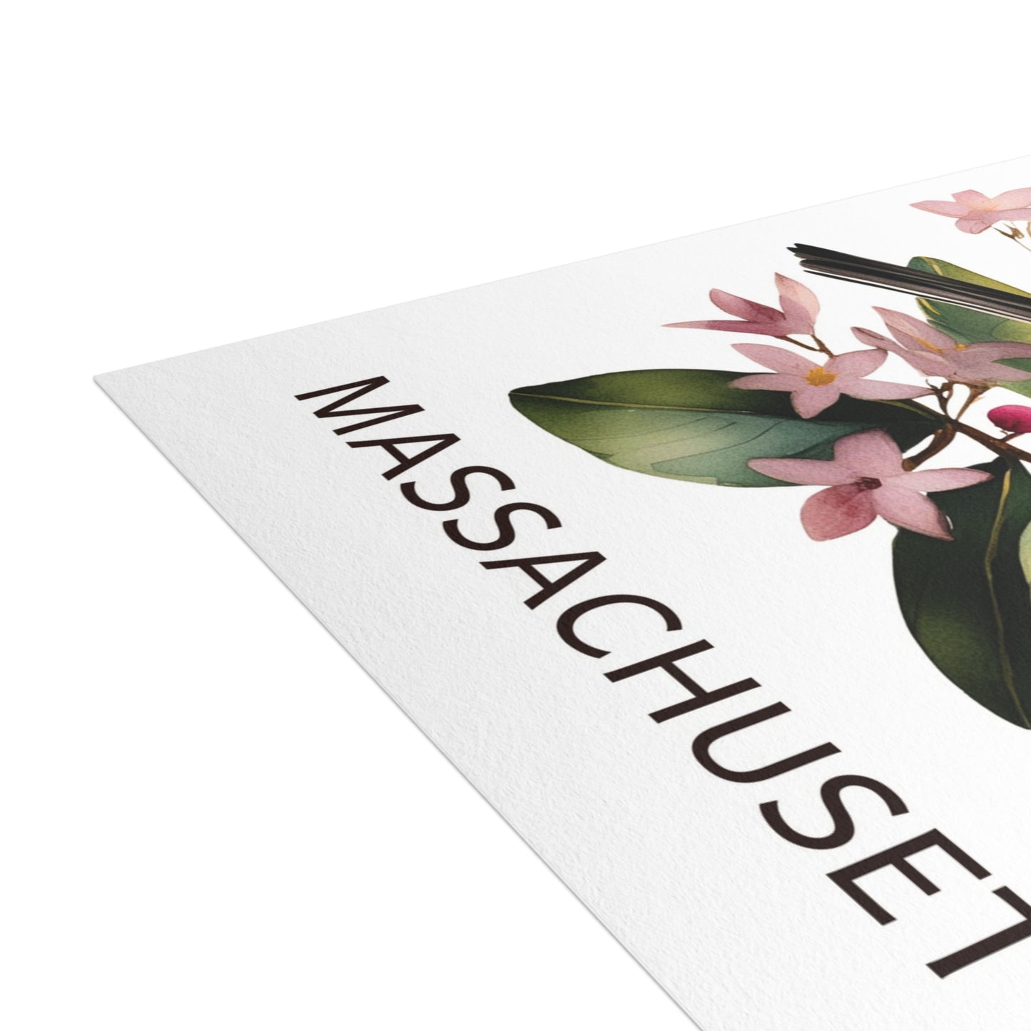 Massachusetts | Chickadee & Mayflower | Home State Greeting Card