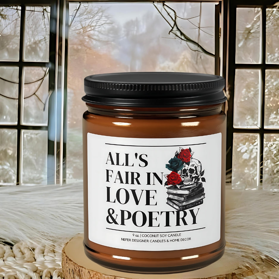 All is Fair in Love and Poetry | Music Themed Candle