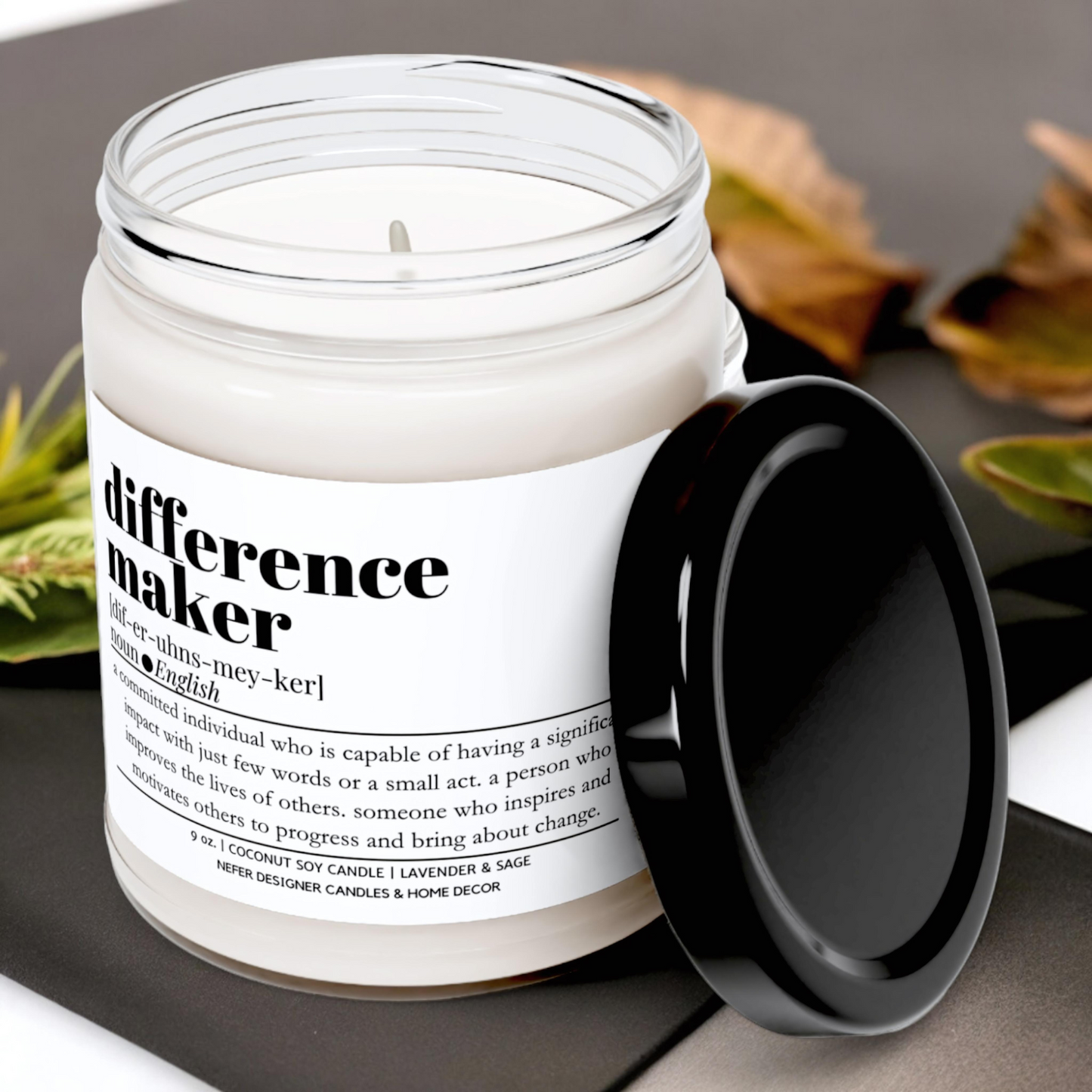 Difference Maker Funny Office Gift Candle