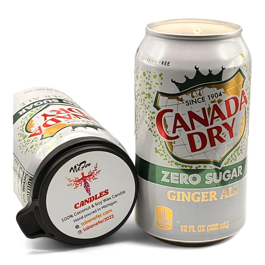 Canada Dry Zero Sugar Ginger Can Candle