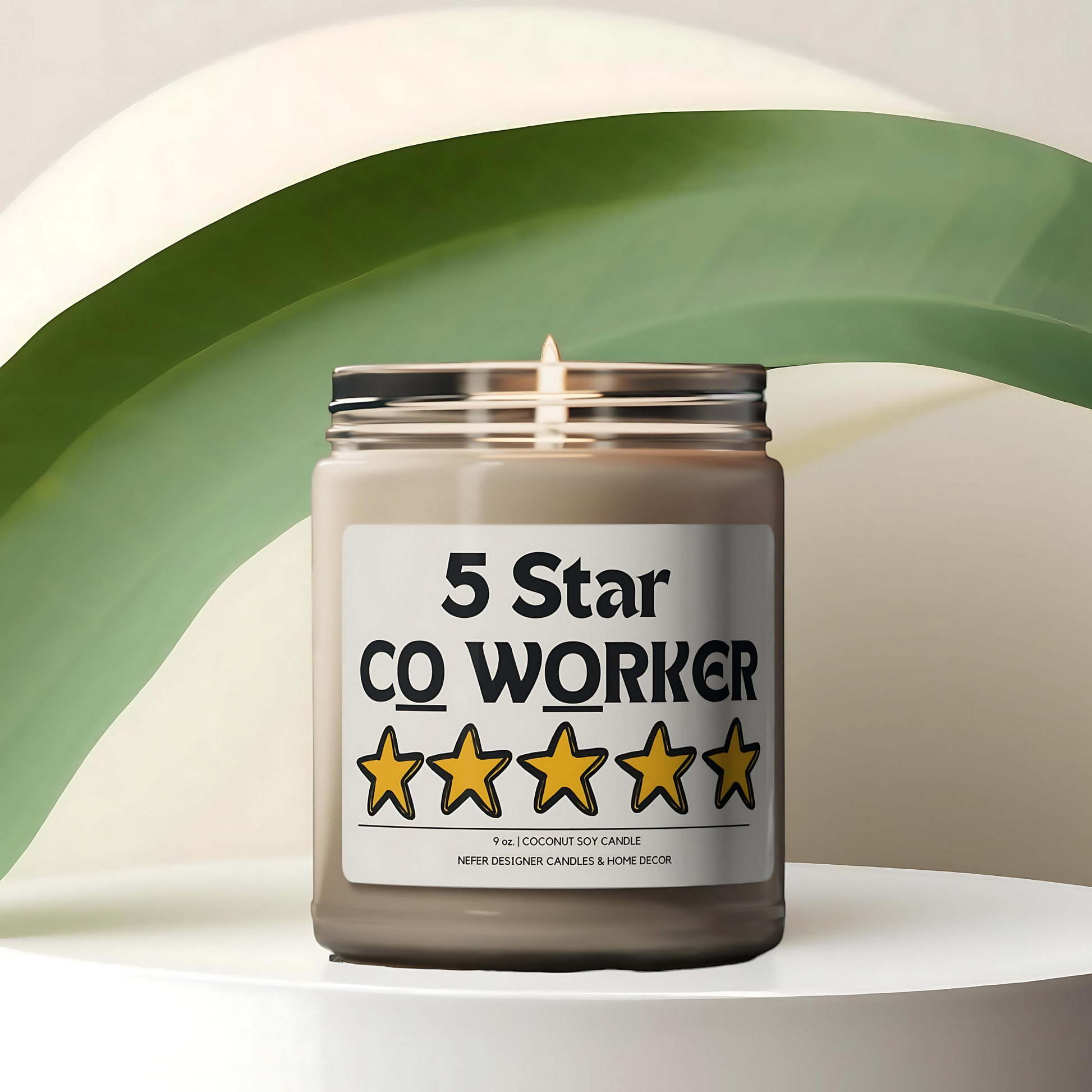 Five Star Coworker Fun Candle