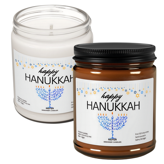 Happy Hanukkah Candle 