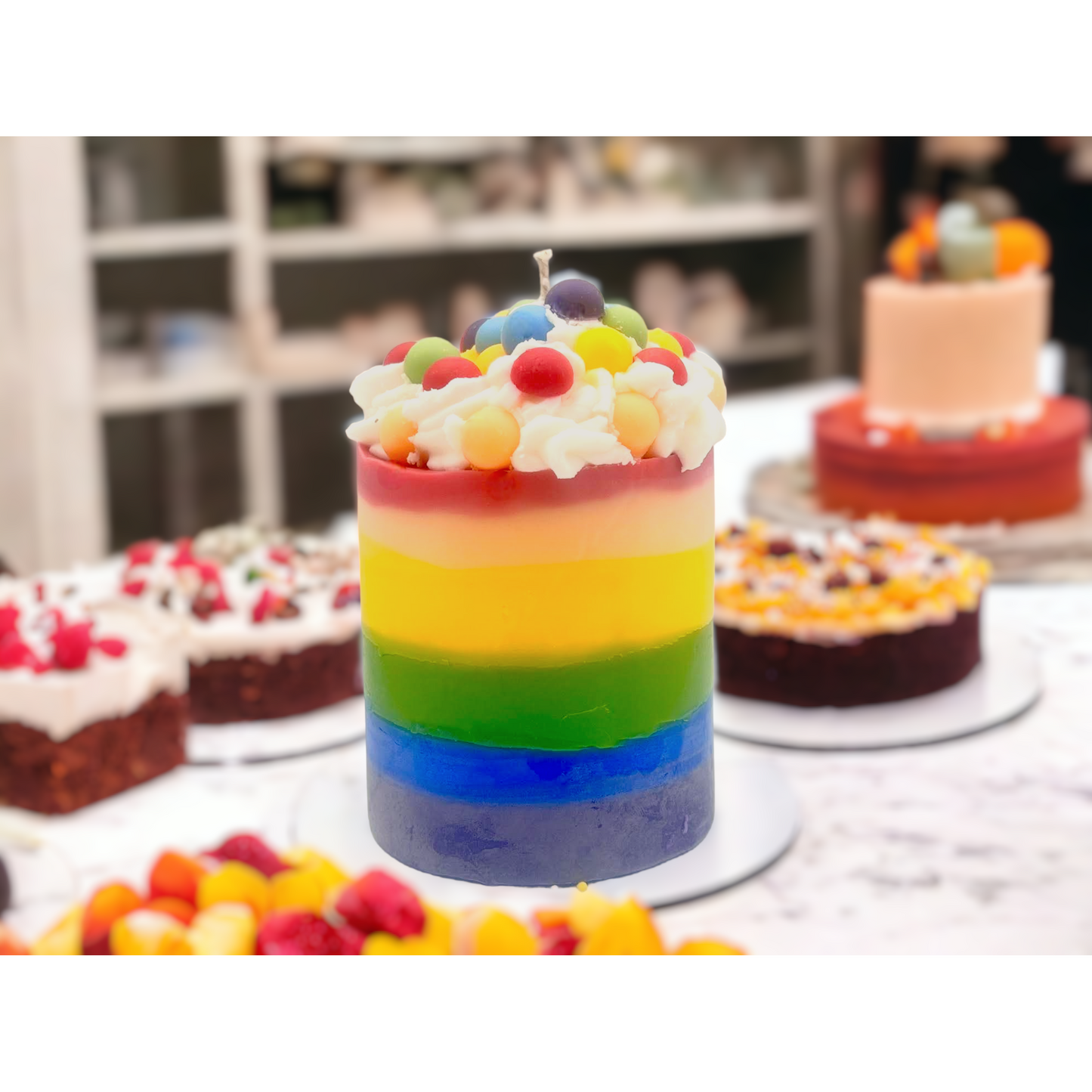 Enchanted Rainbow Cake Candle | Sugared Chestnut & Vanilla Infusion