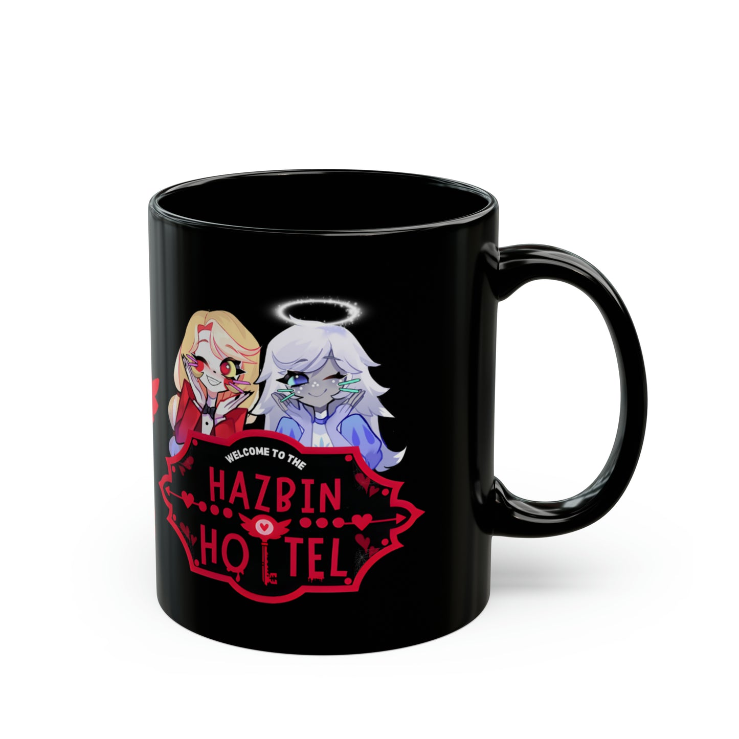 Hazbin Hotel Charlie Morningstar and Emily Mug | Hazbin Hotel Experience 11 oz Ceramic Mug | Gift for Anime Lovers