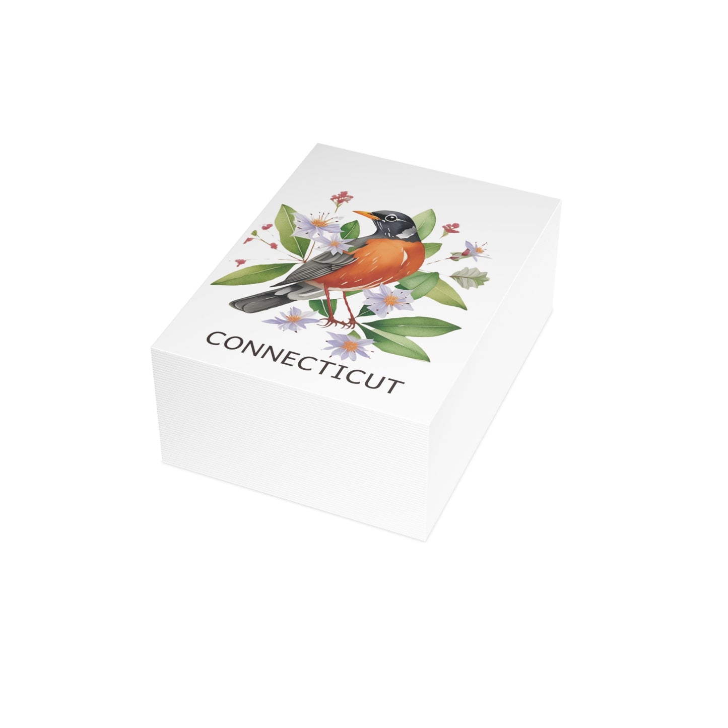 Connecticut | Robin & Mountain Laurel | Home State Greeting Card