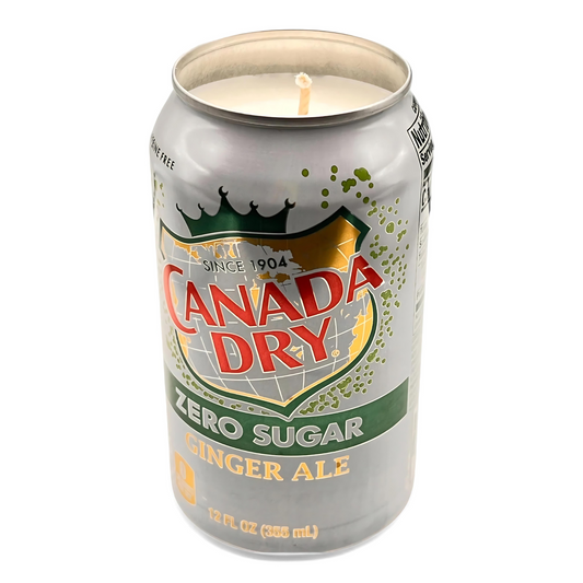 Canada Dry Zero Sugar Ginger Can Candle