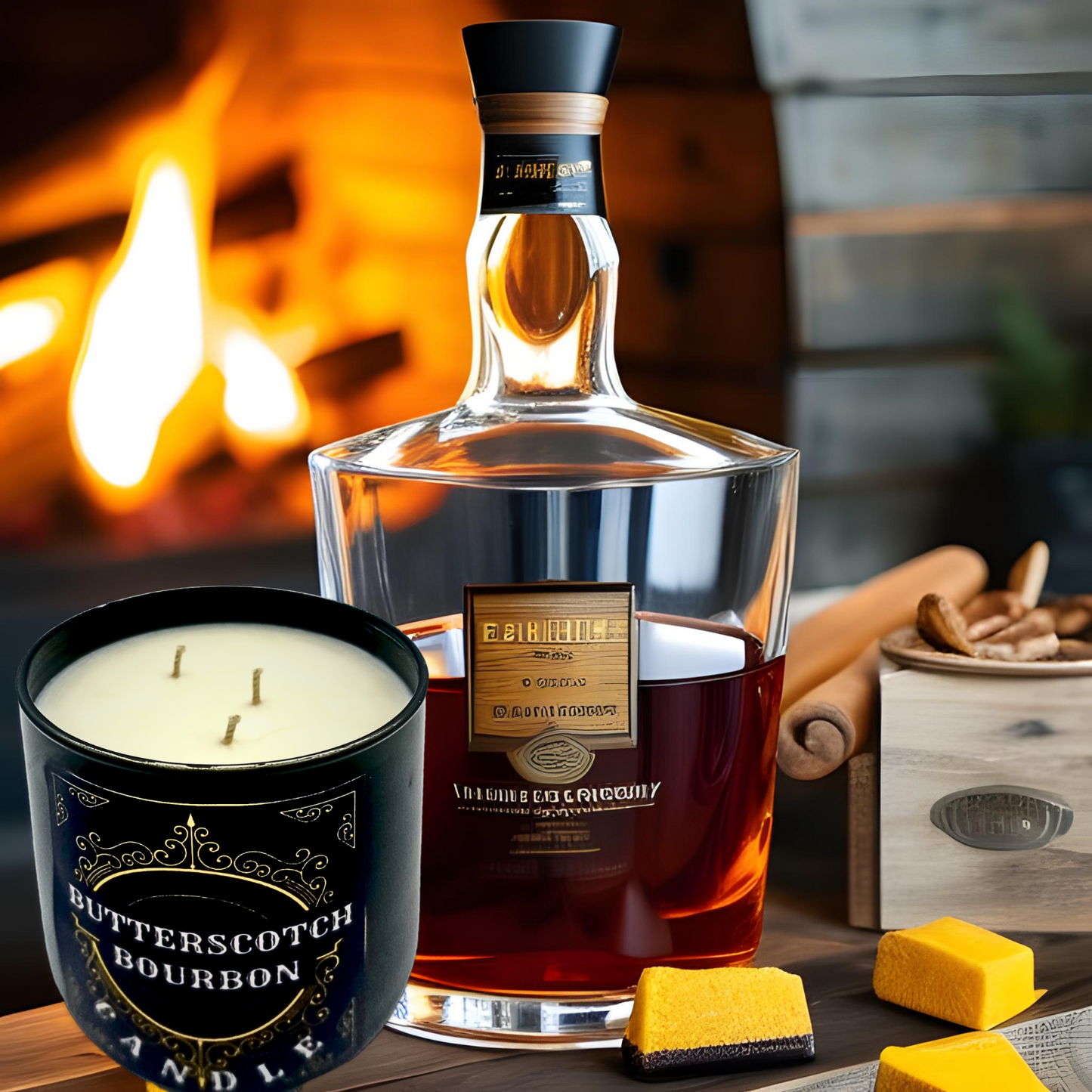 Butterscotch & Bourbon Tumbler Candle