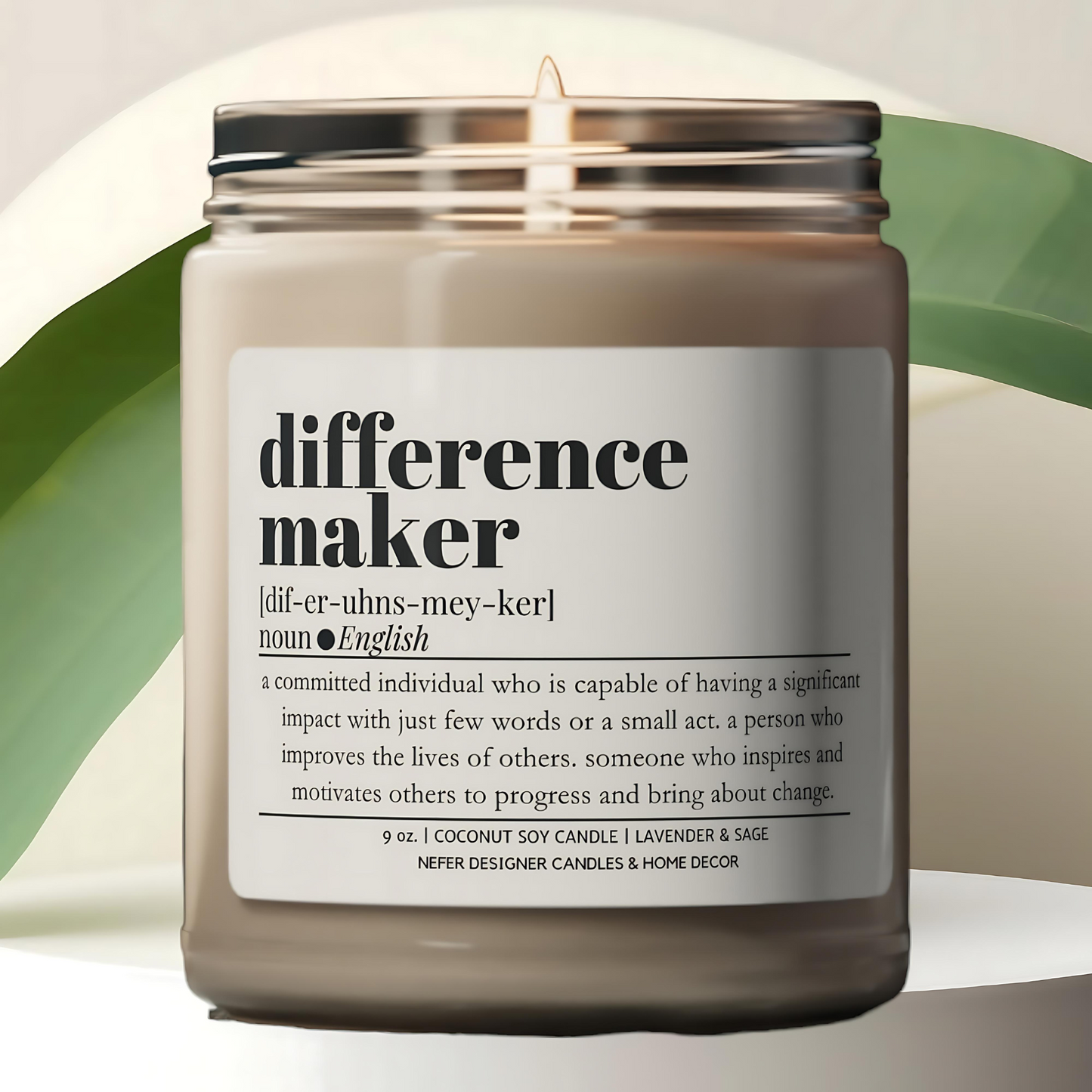 Difference Maker Funny Office Gift Candle