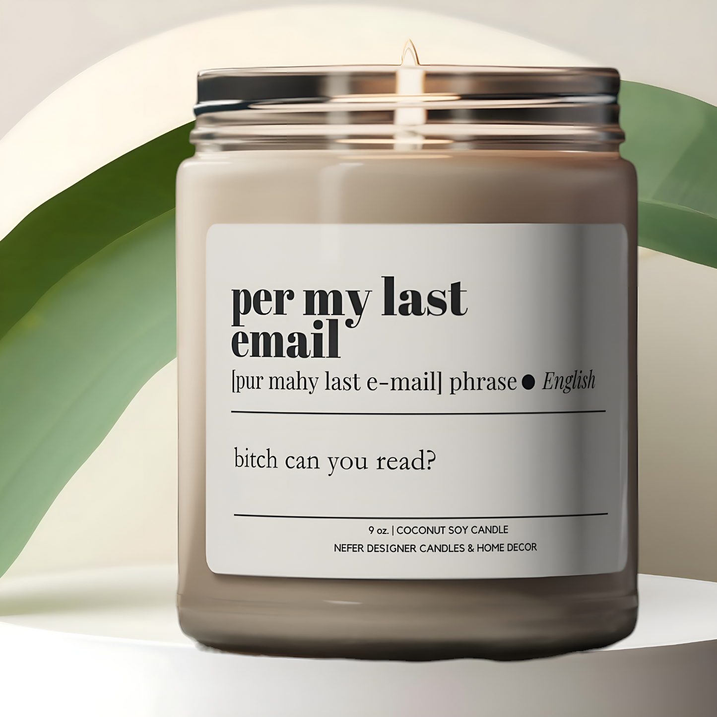 Per My Last Email Funny Coworker Candle