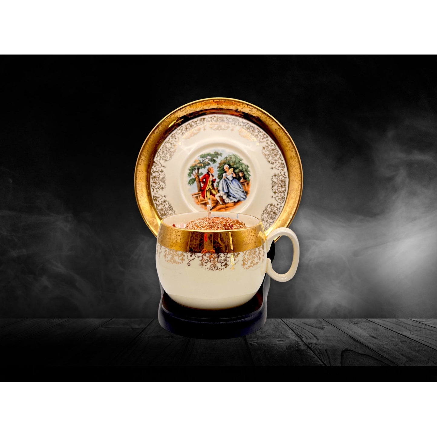 “George and Martha” Sabin Vintage Teacup Candle