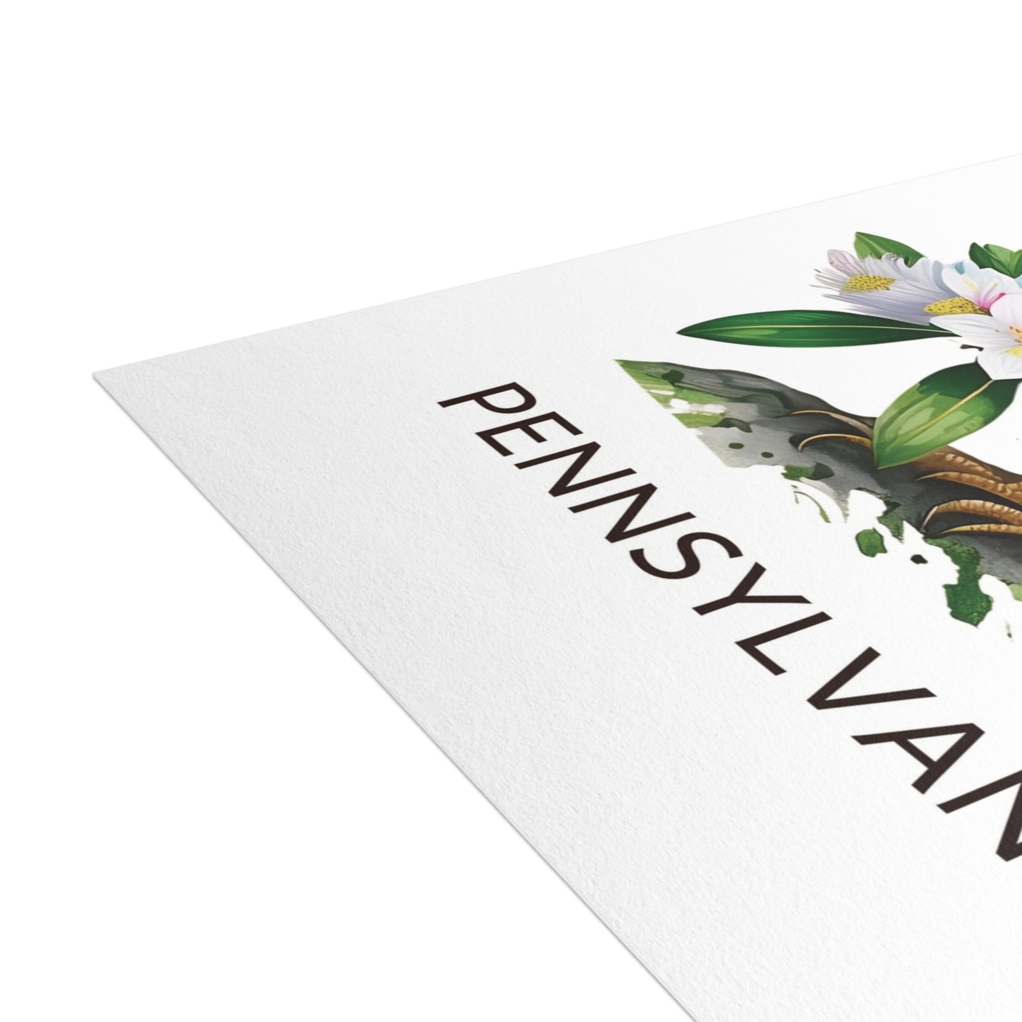 Pennsylvania | Ruffed Grouse & Mountain Laurel | Home State Greeting Card