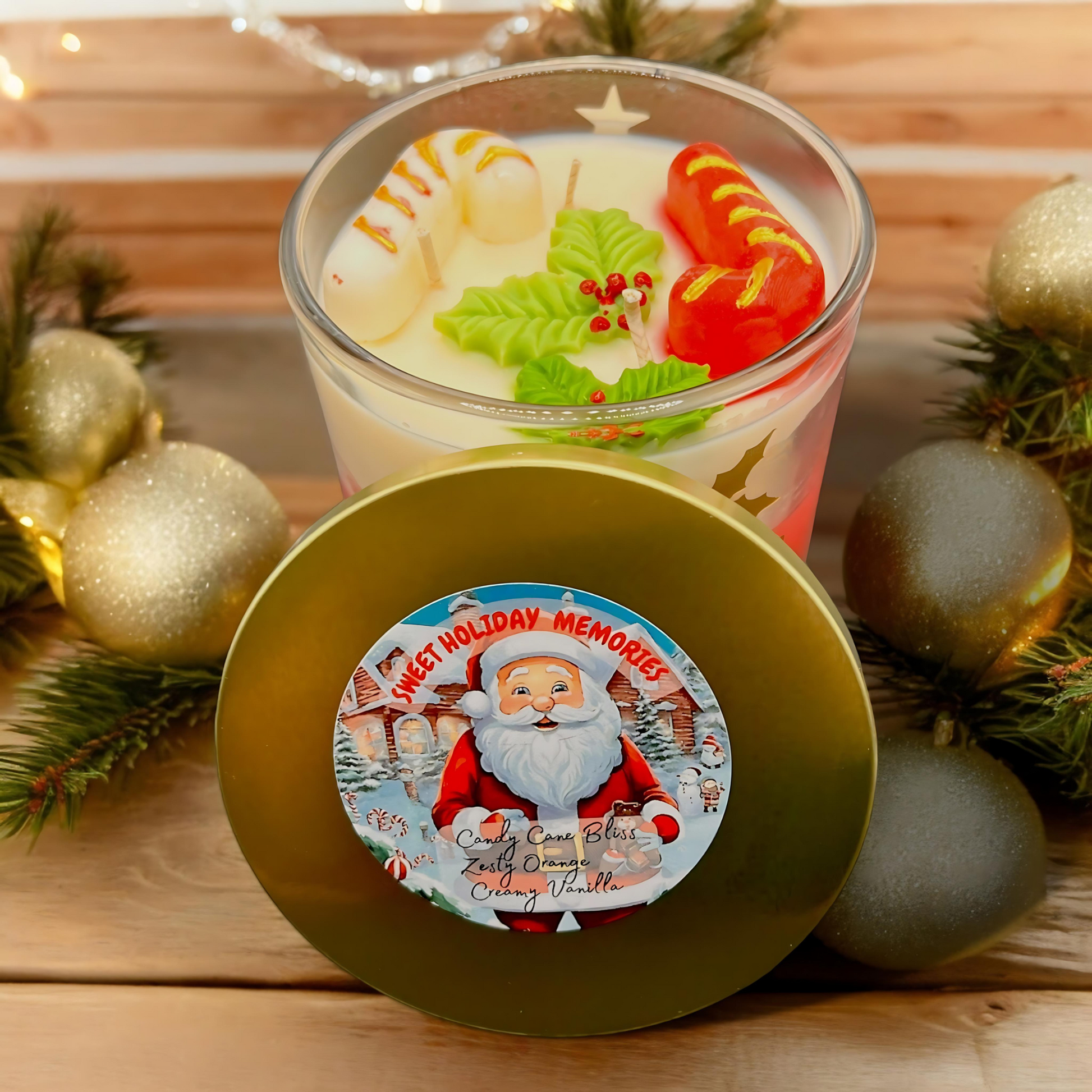 Sweet Holiday Memories Christmas Candle