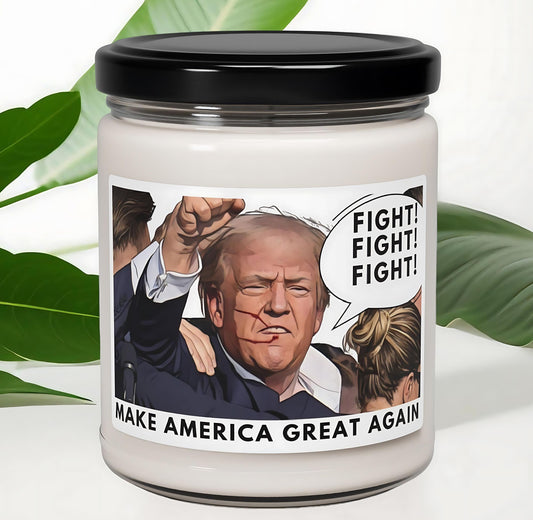 Donald Trump Fight It Candle 