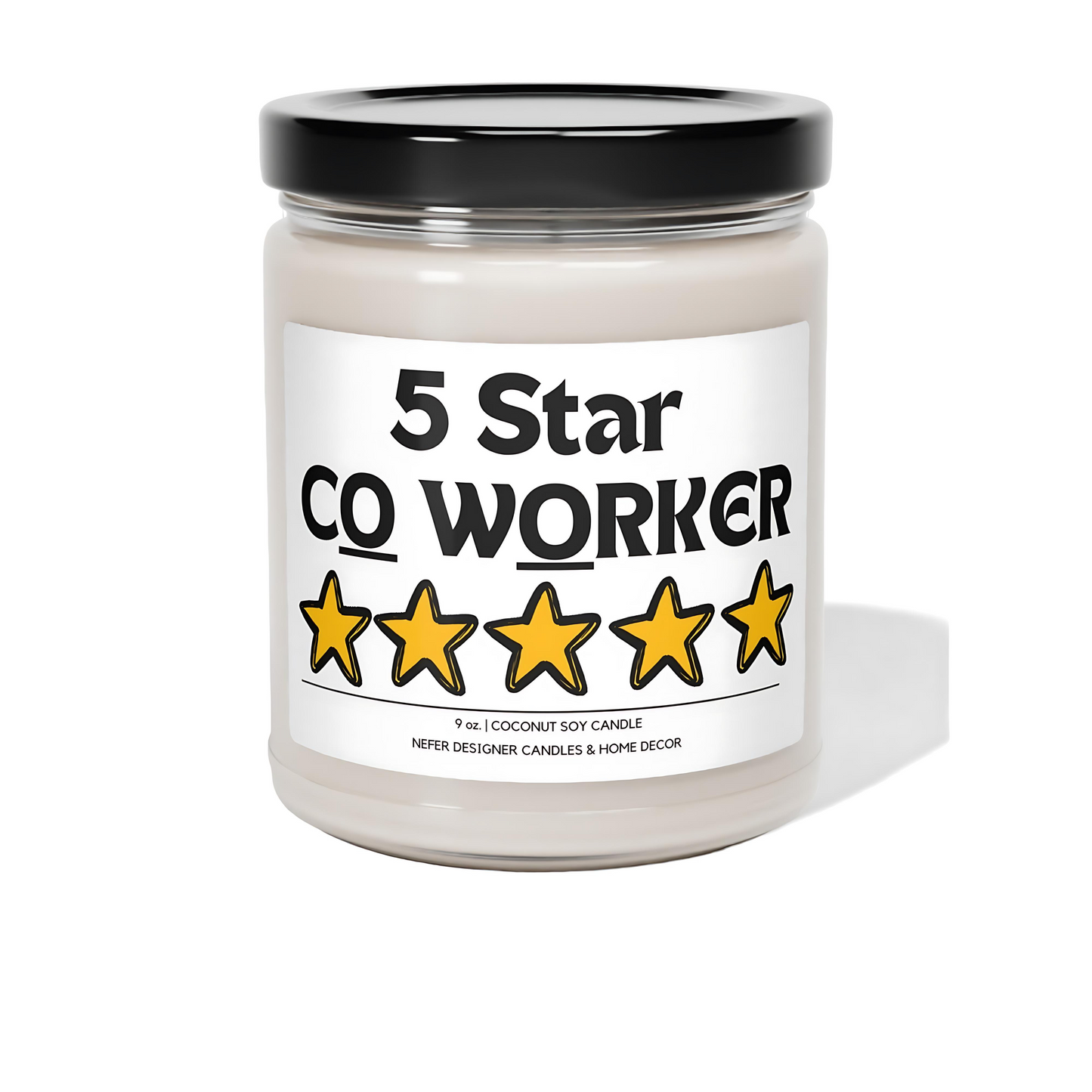 Five Star Coworker Fun Candle