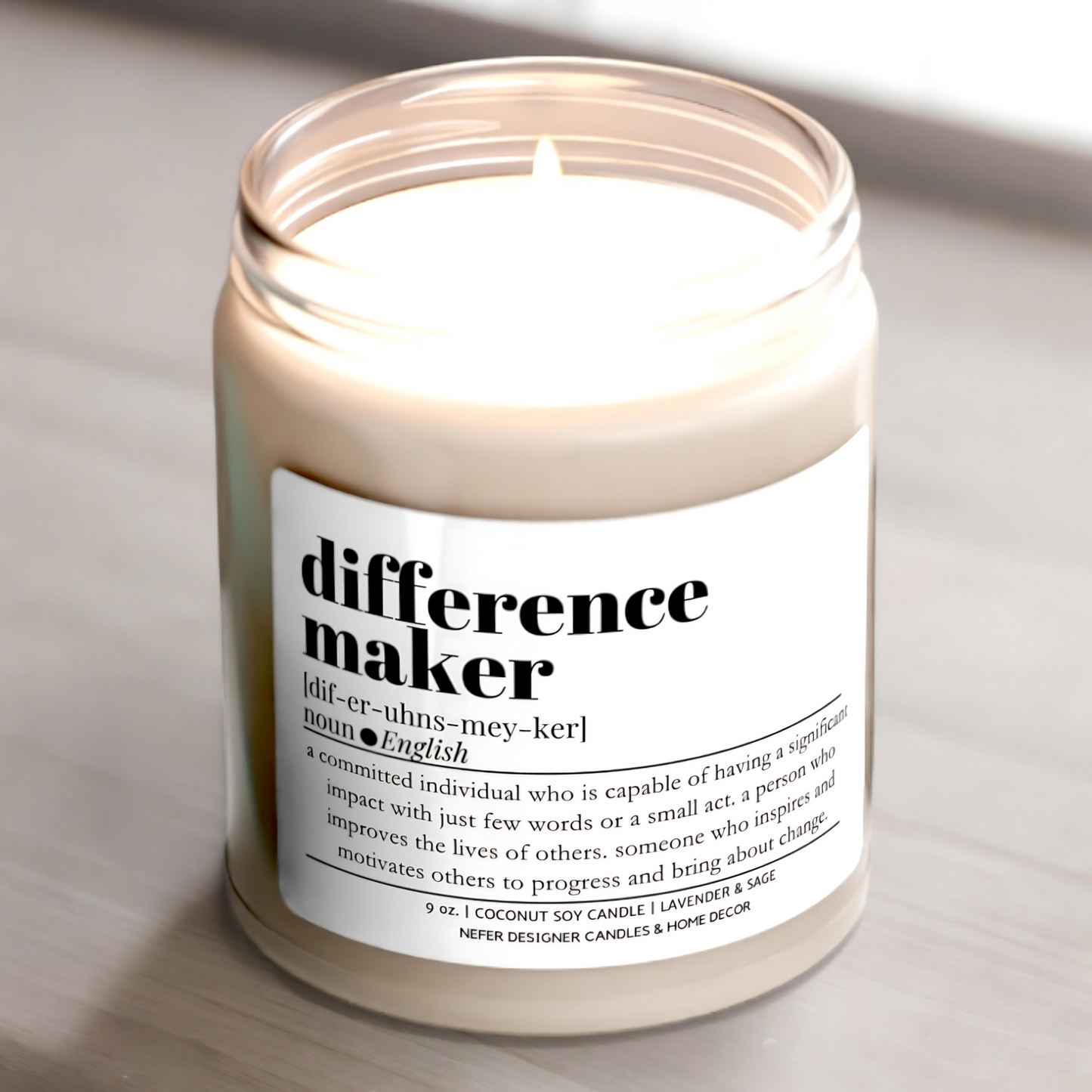 Difference Maker Funny Office Gift Candle