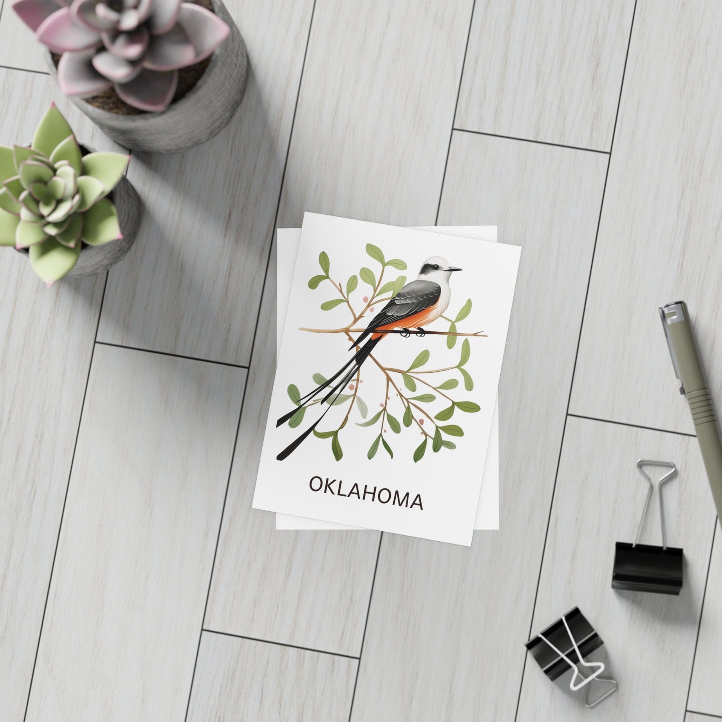 Oklahoma | Scissor-tailed Flycatcher | Home State Greeting Card