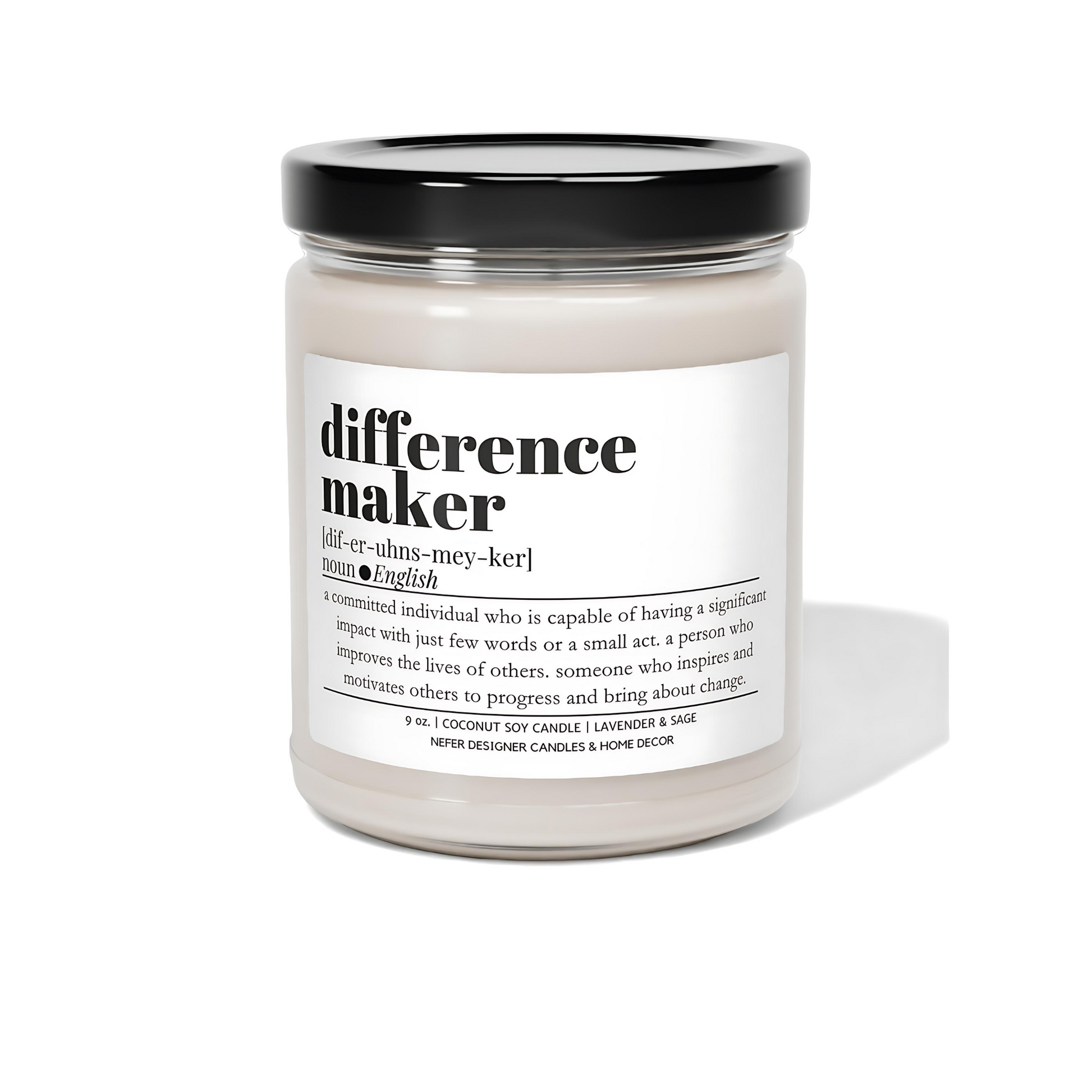 Difference Maker Funny Office Gift Candle