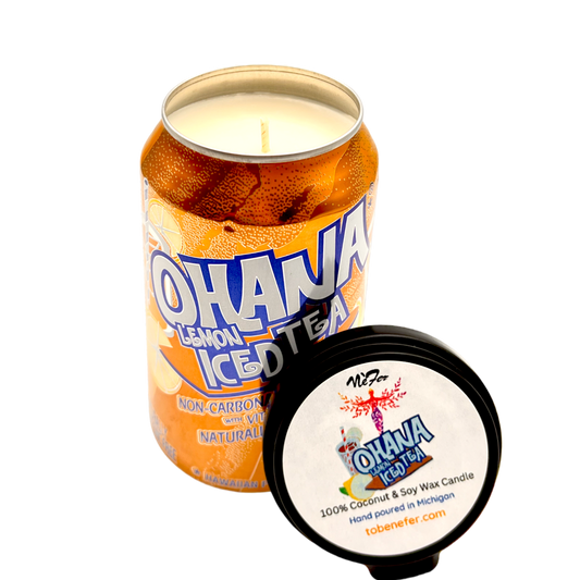 Ohana Lemon Iced Tea Can Candle | 12 oz Can