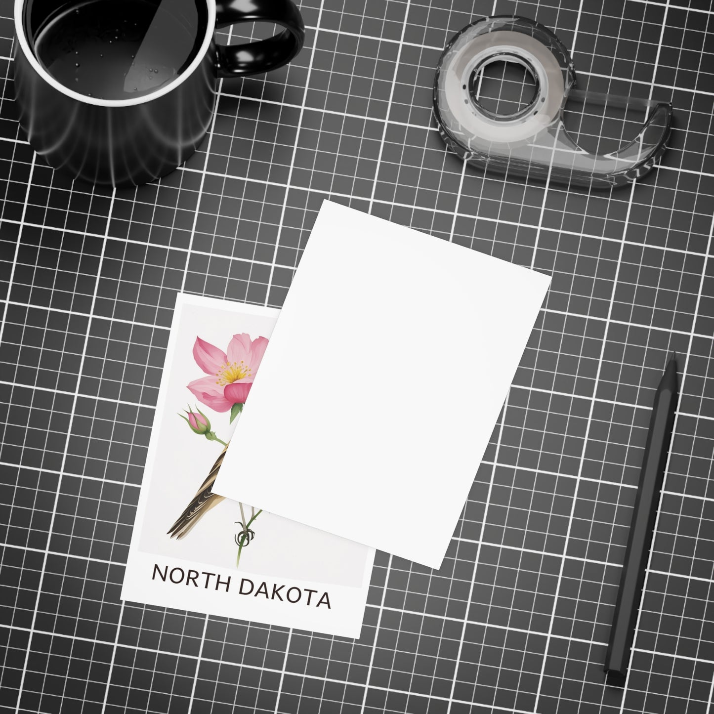 North Dakota | Meadowlark & Rose | Home State Greeting Card