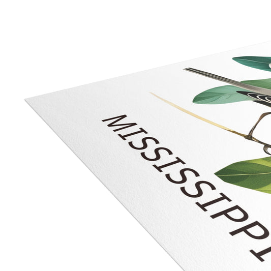 Mississippi | Mockingbird & Magnolia Tree | Home State Greeting Card