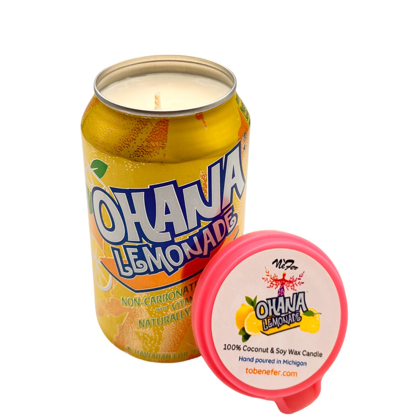 Ohana Lemonade Can Candle | 12 oz Can