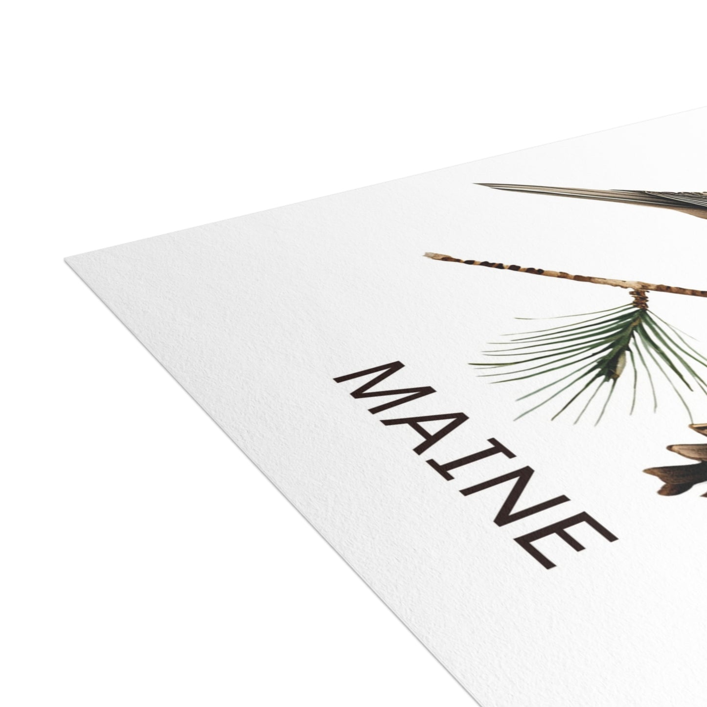 Maine | Chickadee & Pine Tree | Home State Greeting Card