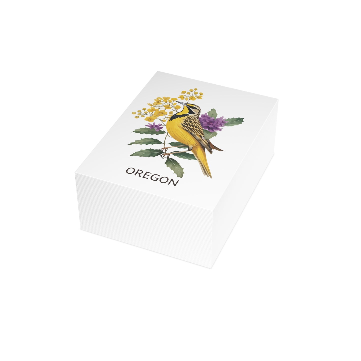 Oregon | Meadowlark & Oregon Grape | Home State Greeting Card