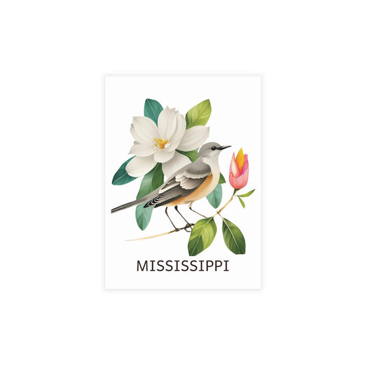 Mississippi | Mockingbird & Magnolia Tree | Home State Greeting Card