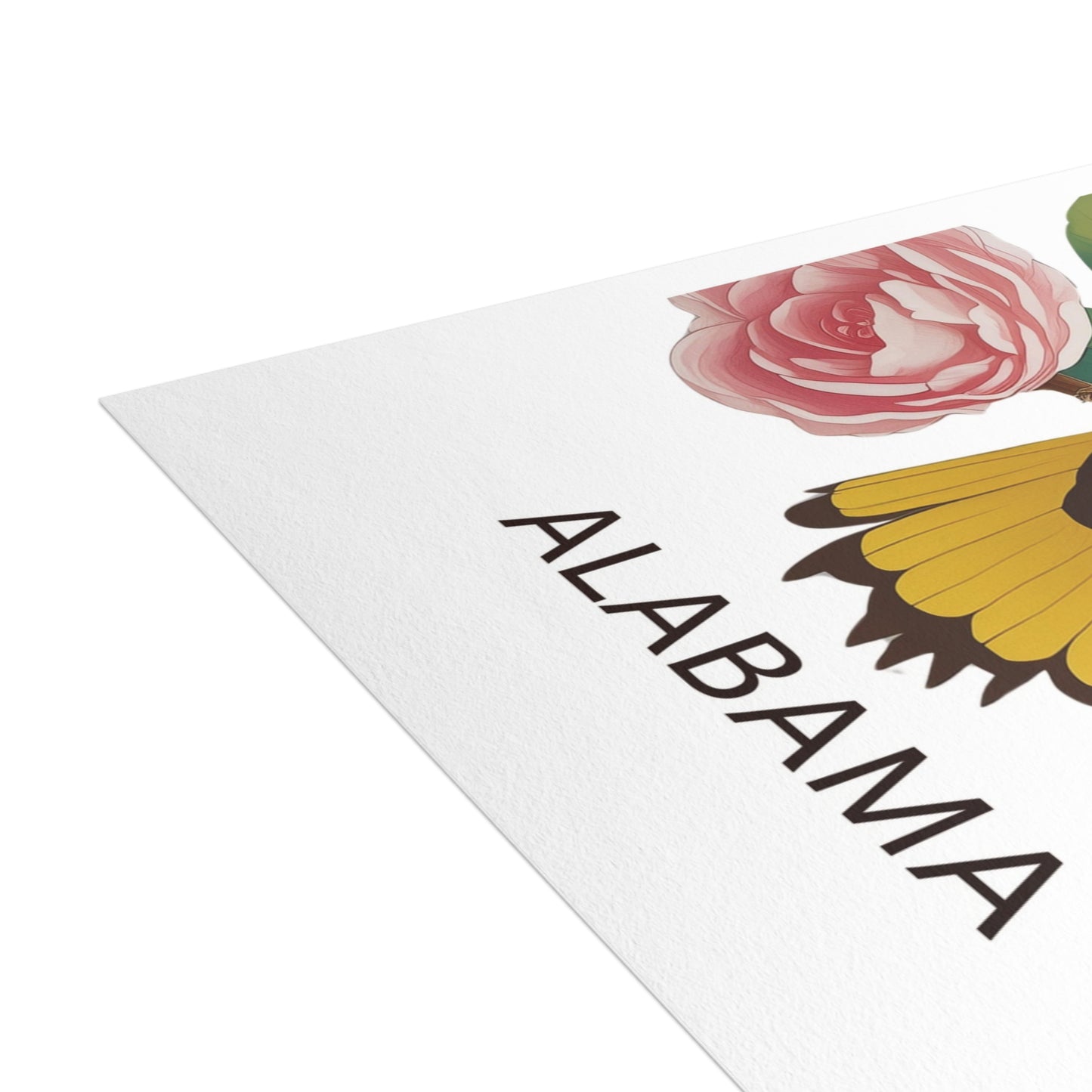 Alabama | Yellowhammer & Camellias | Home State Greeting Card