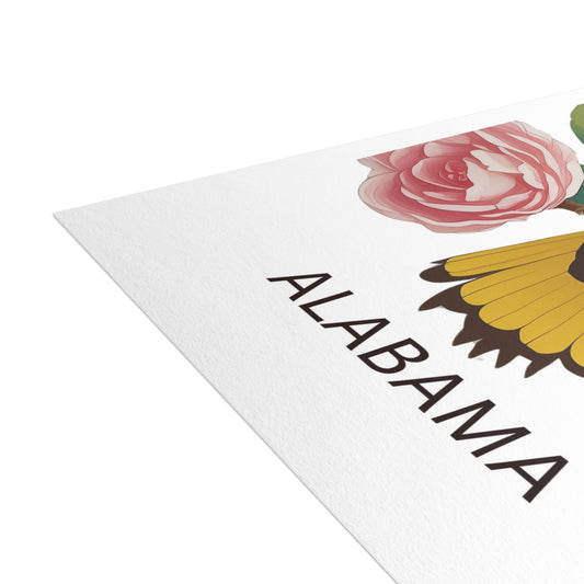 Alabama | Yellowhammer & Camellias | Home State Greeting Card