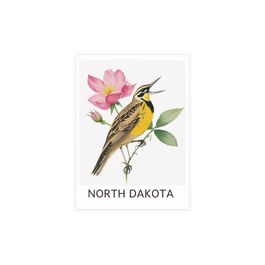 North Dakota | Meadowlark & Rose | Home State Greeting Card