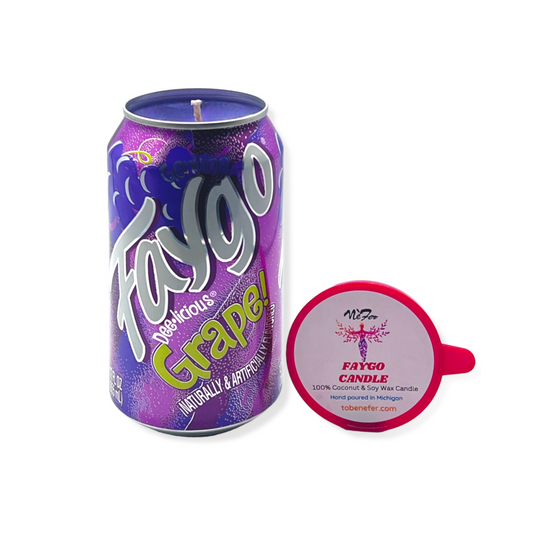 Faygo Grape Candle | 12 oz Can