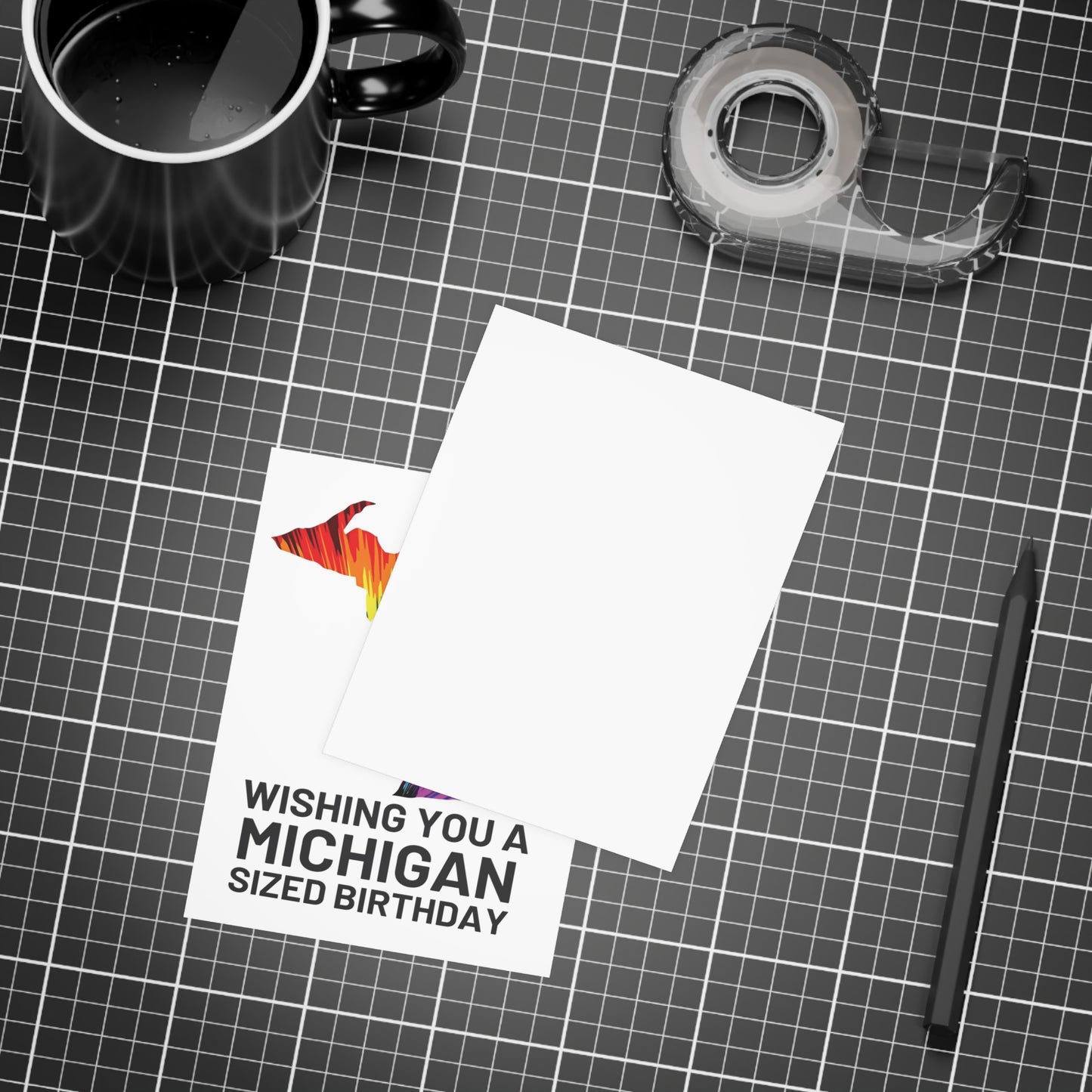 Wishing You a Michigan-Sized Birthday | Michigan Map | Home State Greeting Card