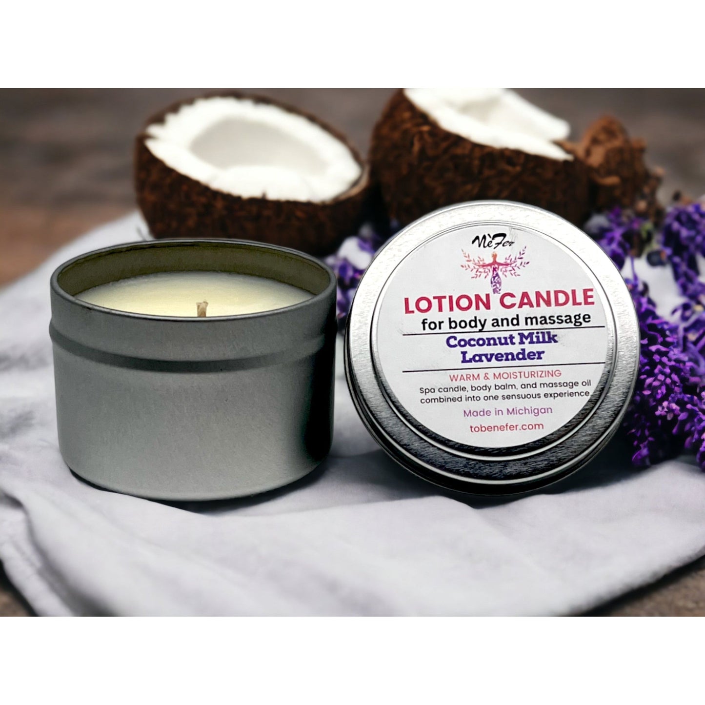 Coconut Milk Lavender Lotion Candle | 4 oz