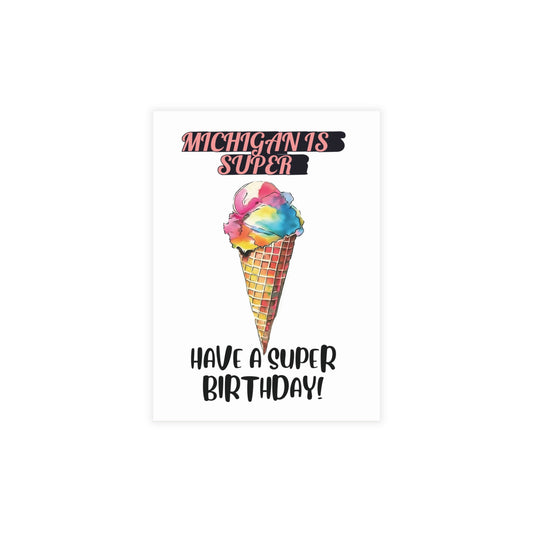 Michigan is Super | Have a Super Birthday | Home State Greeting Card