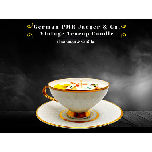 German PMR Jaeger & Co. Vintage Teacup Candle