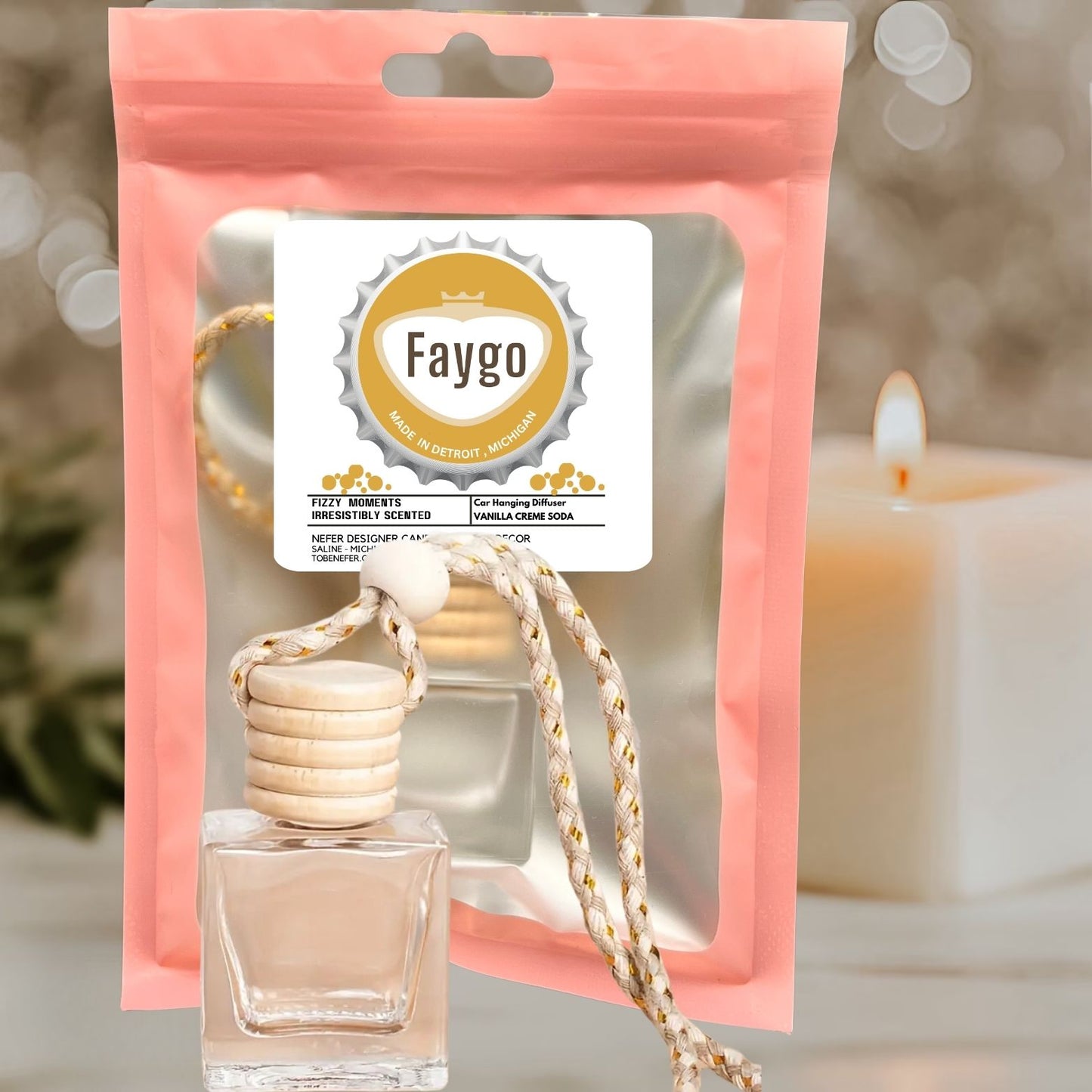 Michigan Pop Car Freshener | Faygo–Vernors Scented Diffuser