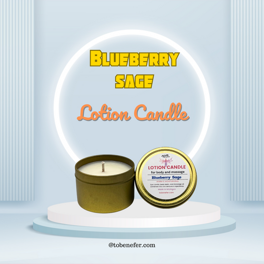 Blueberry Sage Lotion Candle | 4 oz