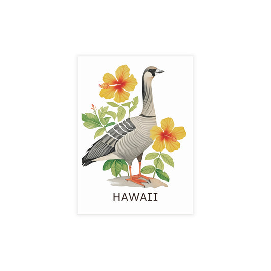 Hawaii State | Goose & Hibiscus | Home State Greeting Card