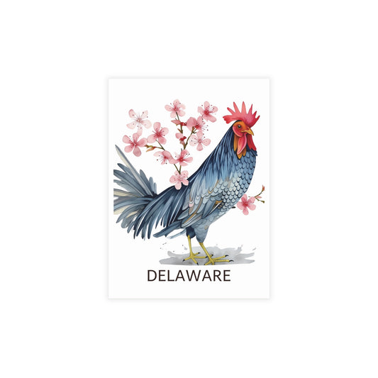 Delaware | Blue Hen Chicken & Peach | Home State Greeting Card