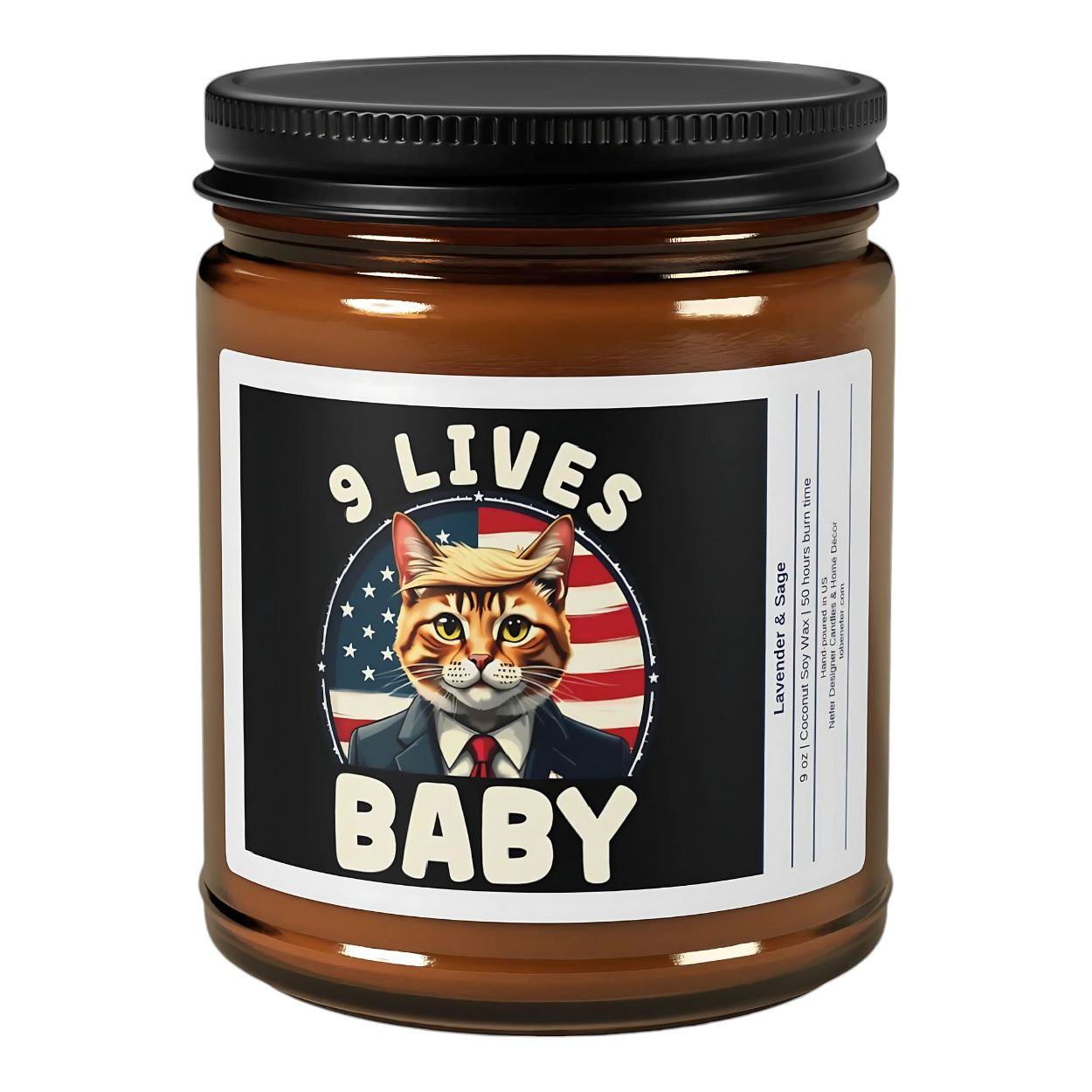 9 Lives Baby Donald Trump Candle | Election Candles