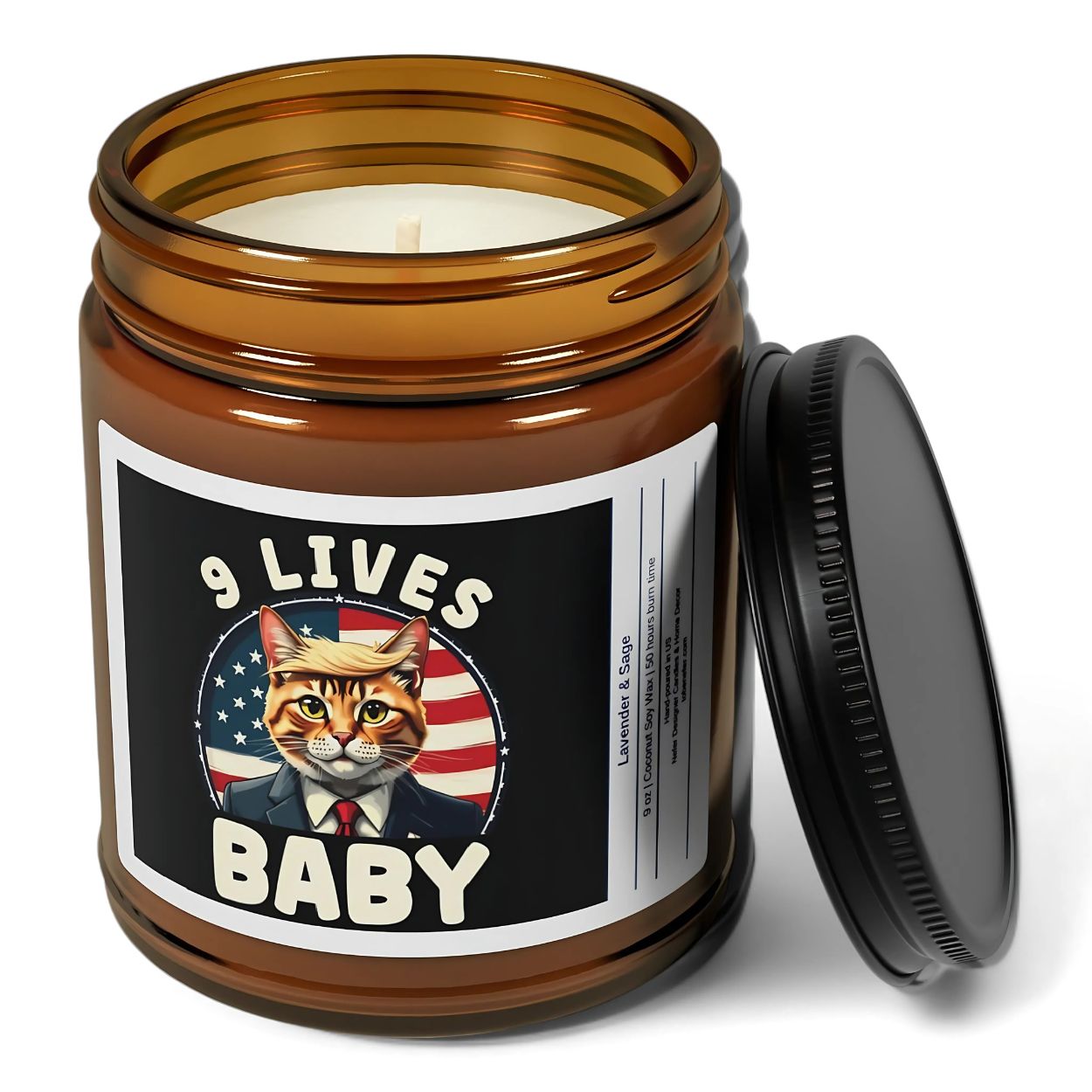 9 Lives Baby Donald Trump Candle | Election Candles