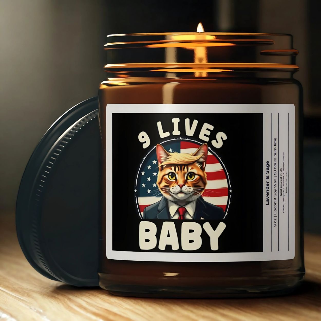 9 Lives Baby Donald Trump Candle | Election Candles