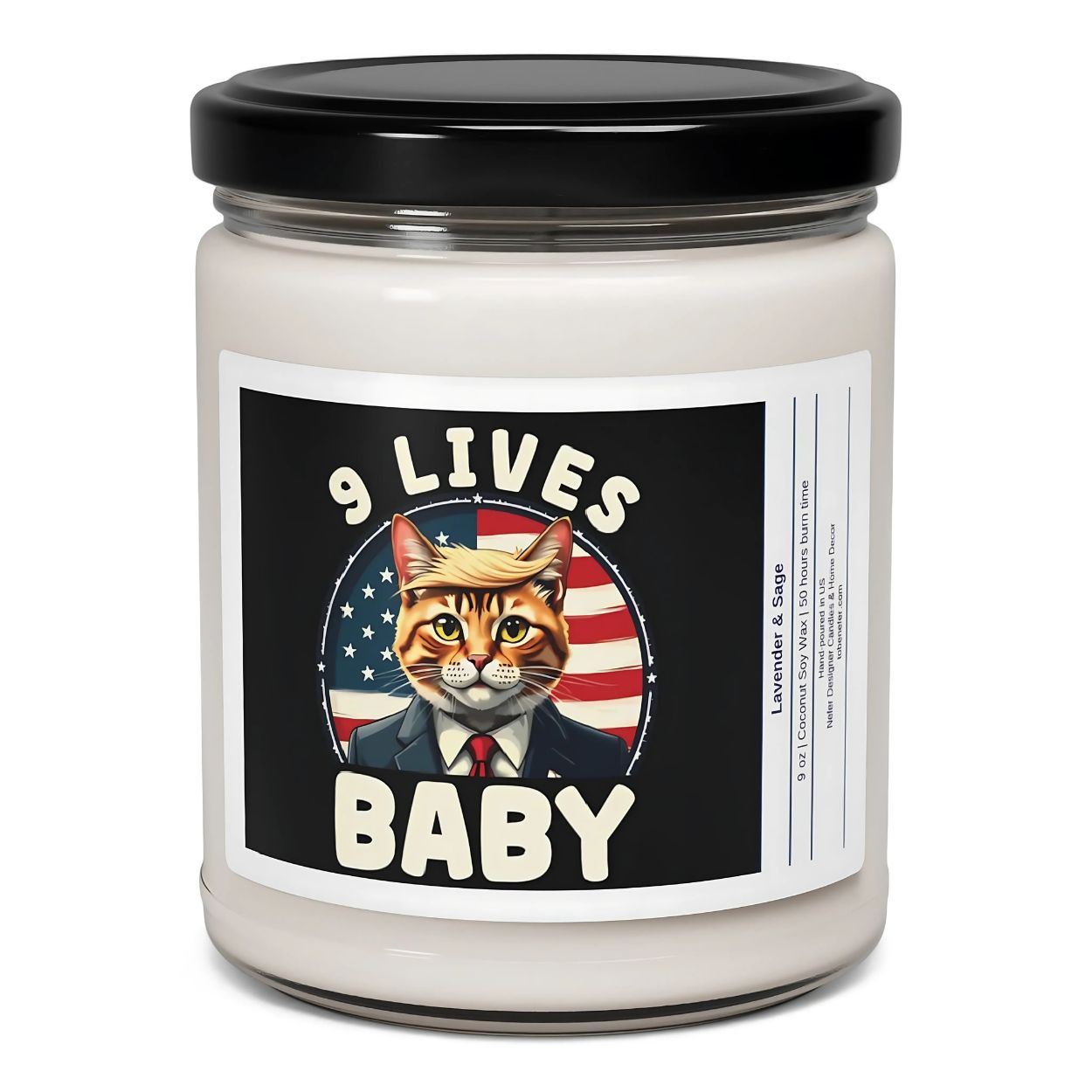 9 Lives Baby Donald Trump Candle | Election Candles