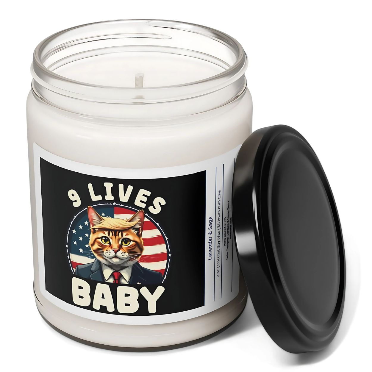 9 Lives Baby Donald Trump Candle | Election Candles