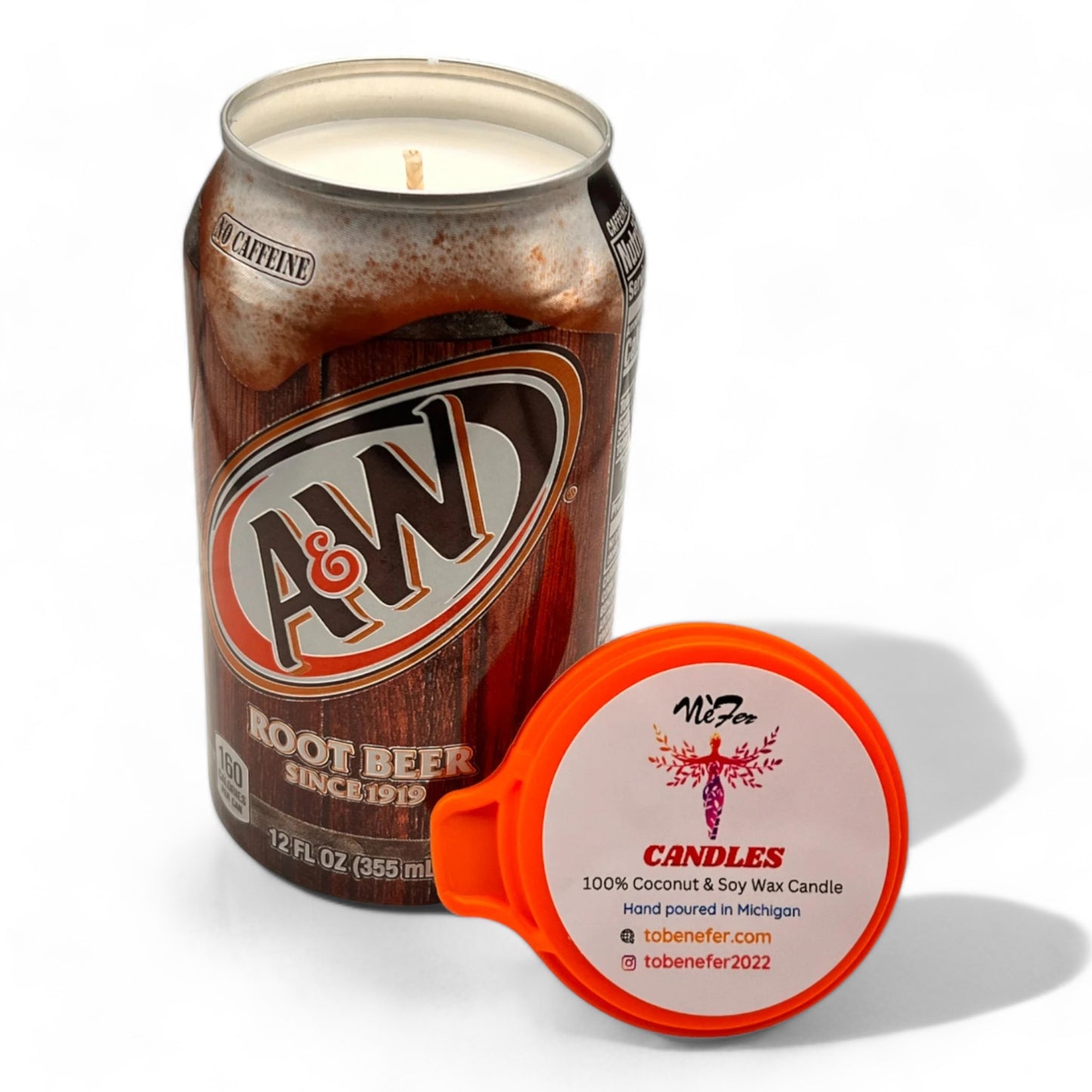 A&W Root Beer Can Candle