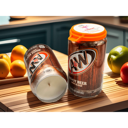 A&W Root Beer Can Candle