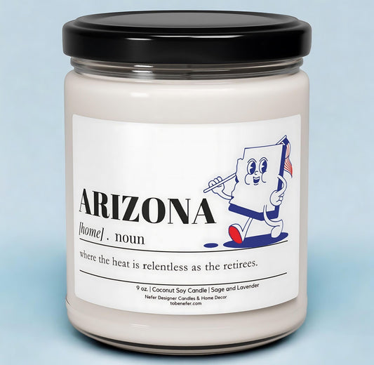 Arizona | Dictionary Definition | State Scented Candle